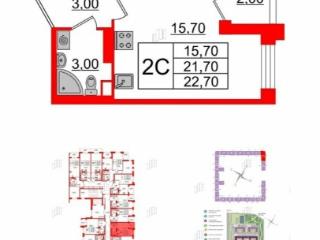 23.7 м², 4/4 этаж